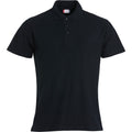 Black - Front - Clique Mens Basic Polo Shirt