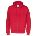 Red - Front - Cottover Mens Full Zip Hoodie