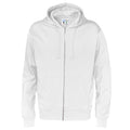 White - Front - Cottover Mens Full Zip Hoodie
