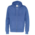Royal Blue - Front - Cottover Mens Full Zip Hoodie
