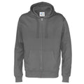 Charcoal - Front - Cottover Mens Full Zip Hoodie