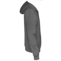 Charcoal - Side - Cottover Mens Full Zip Hoodie