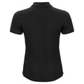 Black - Back - Clique Womens-Ladies Organic Cotton Polo Shirt