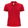 Red - Front - Clique Womens-Ladies Organic Cotton Polo Shirt