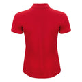 Red - Back - Clique Womens-Ladies Organic Cotton Polo Shirt