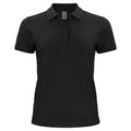 Black - Front - Clique Womens-Ladies Organic Cotton Polo Shirt