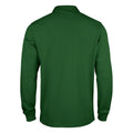 Bottle Green - Back - Clique Mens Classic Lincoln Long-Sleeved Polo Shirt
