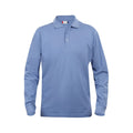 Light Blue - Front - Clique Mens Classic Lincoln Long-Sleeved Polo Shirt
