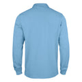 Light Blue - Back - Clique Mens Classic Lincoln Long-Sleeved Polo Shirt
