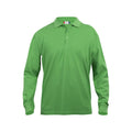 Apple Green - Front - Clique Mens Classic Lincoln Long-Sleeved Polo Shirt