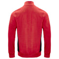 Red - Back - Projob Mens Sweat Jacket