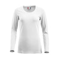 White - Front - Clique Womens-Ladies Carolina Long-Sleeved T-Shirt