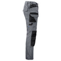 Grey - Side - Projob Mens Cargo Trousers