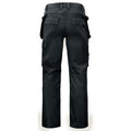 Black - Back - Projob Mens Cargo Trousers