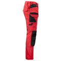 Red - Side - Projob Mens Cargo Trousers