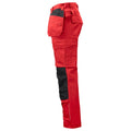 Red - Lifestyle - Projob Mens Cargo Trousers