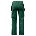 Forest Green - Back - Projob Mens Cargo Trousers