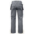 Grey - Back - Projob Mens Cargo Trousers