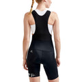 Black - Back - Craft Womens-Ladies Core Endur Cycling Bib Shorts