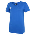 Royal Blue-White - Front - Umbro Womens-Ladies Club Leisure T-Shirt