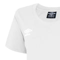 White-Black - Side - Umbro Womens-Ladies Club Leisure T-Shirt