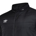 Black - Side - Umbro Mens Club Essential Bench Jacket