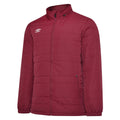 New Claret - Front - Umbro Mens Club Essential Bench Jacket