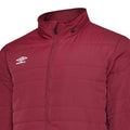New Claret - Side - Umbro Mens Club Essential Bench Jacket