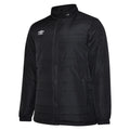 Black - Front - Umbro Mens Club Essential Bench Jacket