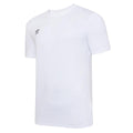 White-Black - Front - Umbro Childrens-Kids Club Leisure T-Shirt