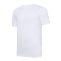 White-Black - Back - Umbro Childrens-Kids Club Leisure T-Shirt