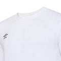 White-Black - Side - Umbro Childrens-Kids Club Leisure T-Shirt
