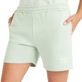Subtle Green-White - Side - Umbro Womens-Ladies Core Sweat Shorts