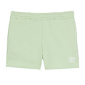 Subtle Green-White - Front - Umbro Womens-Ladies Core Sweat Shorts