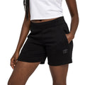 Black - Pack Shot - Umbro Womens-Ladies Pro Elite Fleece Shorts
