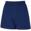 Navy - Back - Umbro Womens-Ladies Pro Elite Fleece Shorts