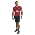 Navy Blazer - Pack Shot - Umbro Mens 23-24 England Rugby Gym Shorts