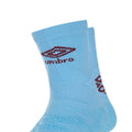 Sky Blue-New Claret - Side - Umbro Mens Protex Gripped Ankle Socks