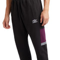 Black-Potent Purple - Lifestyle - Umbro Mens Sports Style Club Jogging Bottoms