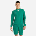 Quetzal Green-Papyrus - Front - Umbro Mens Panelled Relaxed Fit Sweatshirt