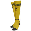 Blazing Yellow-Carbon - Front - Umbro Diamond Football Socks
