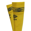 Blazing Yellow-Carbon - Side - Umbro Diamond Football Socks