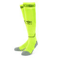 Safety Yellow-Carbon - Front - Umbro Diamond Football Socks