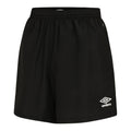Black - Front - Umbro Womens-Ladies Club Essential Training Shorts