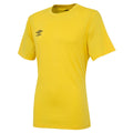 Yellow - Front - Umbro Mens Club Short-Sleeved Jersey