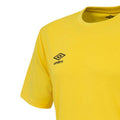 Yellow - Side - Umbro Mens Club Short-Sleeved Jersey