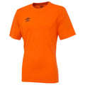 Shocking Orange - Front - Umbro Mens Club Short-Sleeved Jersey
