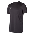 Carbon-White - Front - Umbro Mens Club Short-Sleeved Jersey