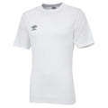 White - Front - Umbro Mens Club Short-Sleeved Jersey