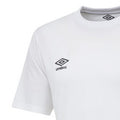 White - Side - Umbro Mens Club Short-Sleeved Jersey